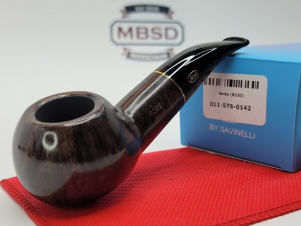 Rossi By Savinelli Notte 8320 Author Briar Tobacco Pipe, New [SOLD OUT]