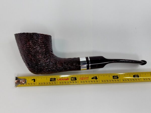 Savinelli Bacco Rusticated Dark Brown 904 KS, 6mm, Dublin Briar Tobacco Pipe - Image 11