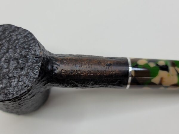 Savinelli Camouflage 310 KS Rusticated Black Poker Briar Tobacco Pipe, 6mm [SOLD OUT] - Image 16