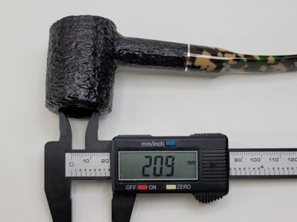 Savinelli Camouflage 310 KS Rusticated Black Poker Briar Tobacco Pipe, 6mm [SOLD OUT] - Image 18