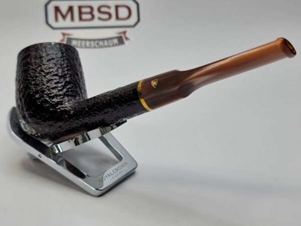 Savinelli Roma Lucite 114 KS Rusticated Billiard Briar Tobacco Pipe, 6mm, Italy [SOLD OUT] - Image 11