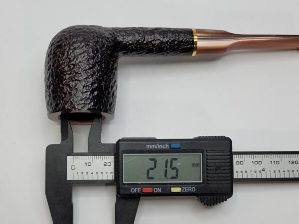 Savinelli Roma Lucite 114 KS Rusticated Billiard Briar Tobacco Pipe, 6mm, Italy [SOLD OUT] - Image 16