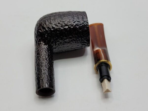 Savinelli Roma Lucite 114 KS Rusticated Billiard Briar Tobacco Pipe, 6mm, Italy [SOLD OUT] - Image 17