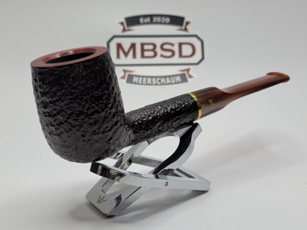 Savinelli Roma Lucite 114 KS Rusticated Billiard Briar Tobacco Pipe, 6mm, Italy [SOLD OUT] - Image 5