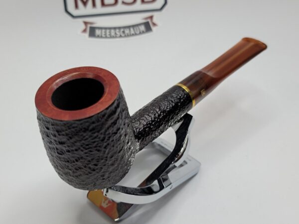 Savinelli Roma Lucite 114 KS Rusticated Billiard Briar Tobacco Pipe, 6mm, Italy [SOLD OUT] - Image 6