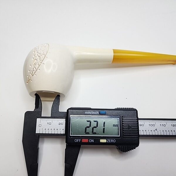 Unsmoked Paul Fischer Straight Apple Block Meerschaum Tobacco Pipe, Case [SOLD OUT] - Image 12
