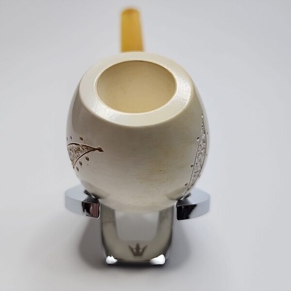 Unsmoked Paul Fischer Straight Apple Block Meerschaum Tobacco Pipe, Case [SOLD OUT] - Image 5