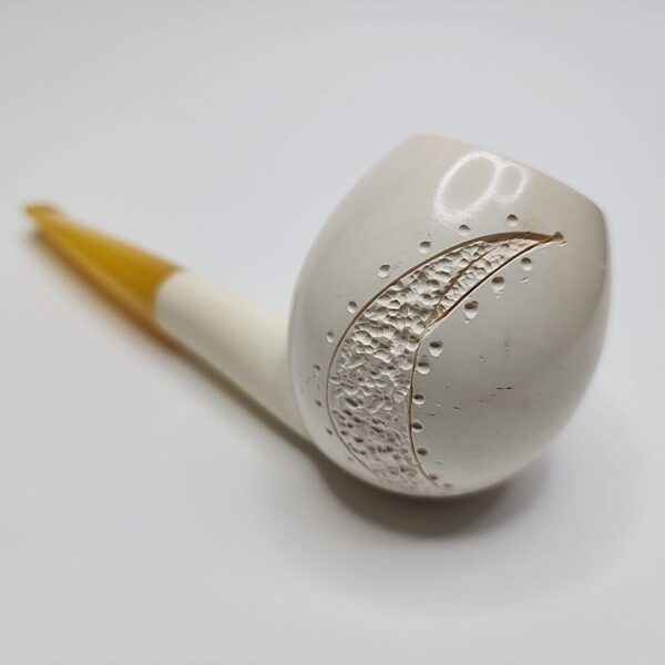 Unsmoked Paul Fischer Straight Apple Block Meerschaum Tobacco Pipe, Case [SOLD OUT] - Image 9