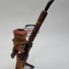 Vintage Hand Made Italian Wooden Tobacco Smoking Pipe, Bearded Man