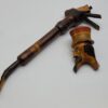 Vintage Hand Made Italian Wooden Tobacco Smoking Pipe, Bearded Man - Image 10
