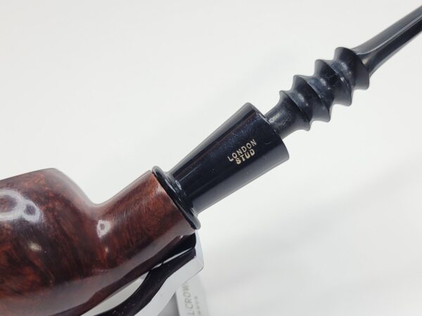 Vintage London Stud Straight Bent Apple Estate Briar Tobacco Pipe, London [SOLD OUT] - Image 5