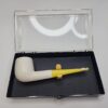1960s Austrian Block Meerschaum Tobacco Smoking Pipe, Unsmoked, Metal Fittings [SOLD OUT]