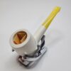 1960s Austrian Block Meerschaum Tobacco Smoking Pipe, Unsmoked, Metal Fittings [SOLD OUT] - Image 6