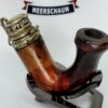 19th C.  Antique Meerschaum Meerschaum Pipe, W/ Silver, No Stem, Great Coloring [SOLD OUT] - Image 5