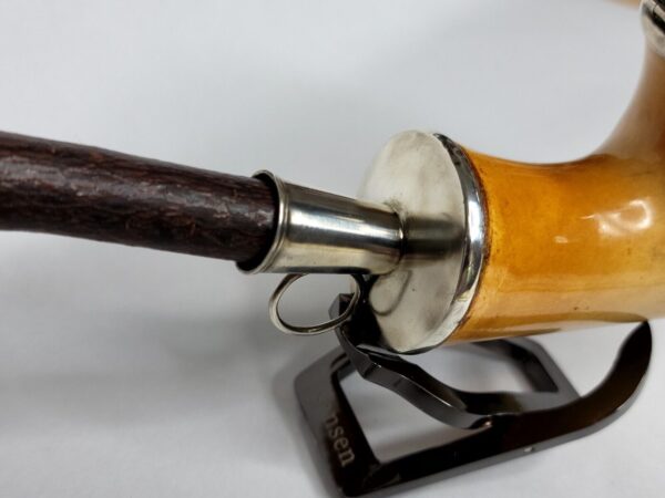 Antique 19th Century Victorian Meerschaum Tobacco Pipe With Cherry Wood Stem [SOLD OUT] - Image 9