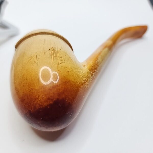Antique Block Meerschaum Tobacco Smoking Pipe, Screw In Bowl [SOLD OUT] - Image 8