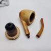 Antique Block Meerschaum Tobacco Smoking Pipe, Screw In Bowl [SOLD OUT] - Image 9