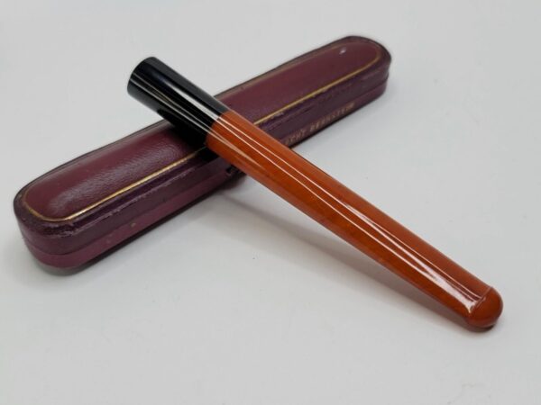 Antique Genuine Amber Cigar Cigarette Holder Tobacco Pipe, w/ Case, Unsmoked - Image 5