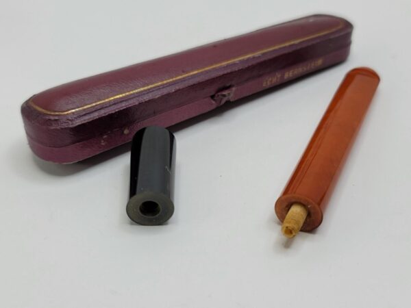 Antique Genuine Amber Cigar Cigarette Holder Tobacco Pipe, w/ Case, Unsmoked - Image 8