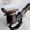 Beautiful Antique 19th Century Meerschaum Tobacco Pipe, Mounted Silver w/ Stem [SOLD OUT] - Image 3