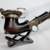 Beautiful Antique 19th Century Meerschaum Tobacco Pipe, Mounted Silver w/ Stem [SOLD OUT] - Image 5