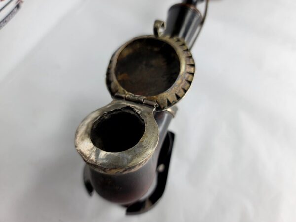 Beautiful Antique 19th Century Meerschaum Tobacco Pipe, Mounted Silver w/ Stem [SOLD OUT] - Image 6