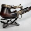 Beautiful Antique 19th Century Meerschaum Tobacco Pipe, Mounted Silver w/ Stem [SOLD OUT] - Image 7