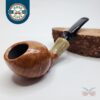 Bennie Joe Smooth Devil Anse Briar Tobacco Pipe, Ebonite [SOLD OUT]