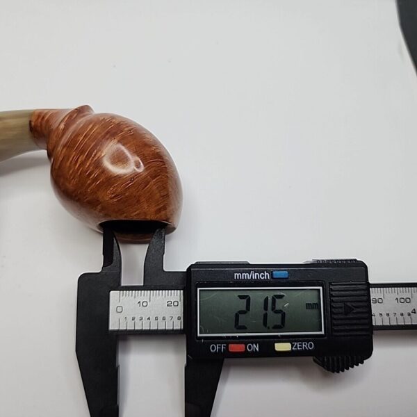 Bennie Joe Smooth Devil Anse Briar Tobacco Pipe, Ebonite [SOLD OUT] - Image 12