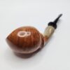 Bennie Joe Smooth Devil Anse Briar Tobacco Pipe, Ebonite [SOLD OUT] - Image 4
