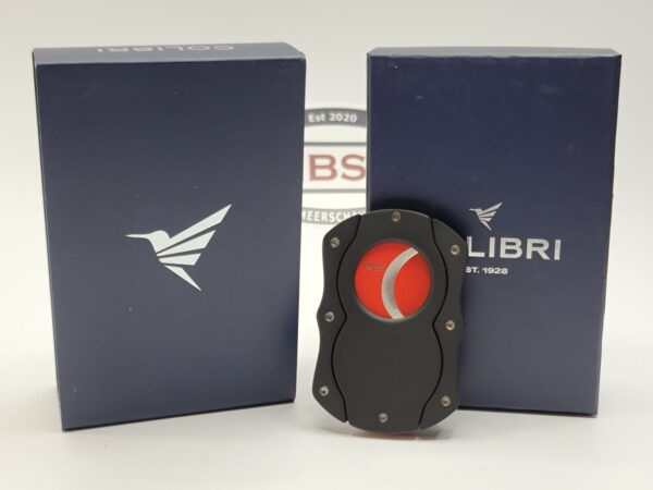 Colibri Cut Black Cigar Cutter with Red Blades CU100T21, 440 SS, 62 Ring Gauge [SOLD OUT]