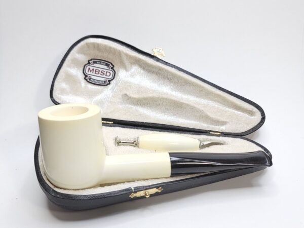 Jumbo MBSD Meerschaum Masters Sadik Yanik Pot Block Meerschaum Tobacco Pipe, 9mm [SOLD OUT] - Image 3