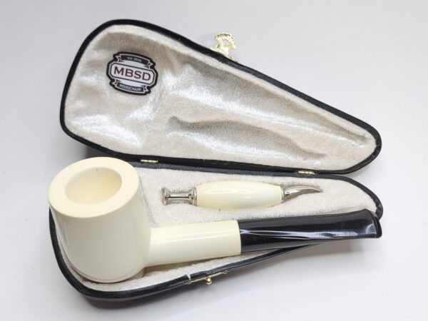 Jumbo MBSD Meerschaum Masters Sadik Yanik Pot Block Meerschaum Tobacco Pipe, 9mm [SOLD OUT] - Image 4