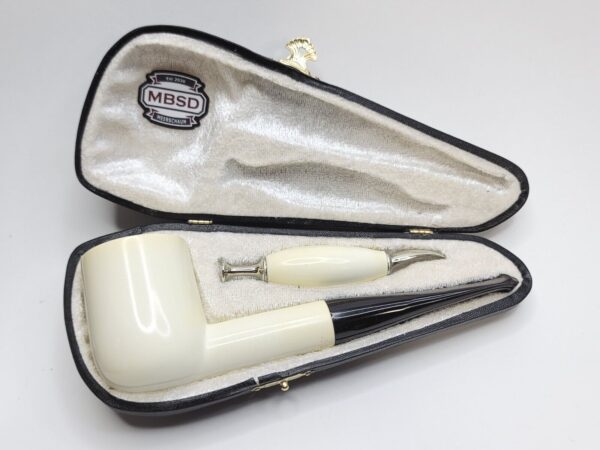 Jumbo MBSD Meerschaum Masters Sadik Yanik Pot Block Meerschaum Tobacco Pipe, 9mm [SOLD OUT] - Image 5