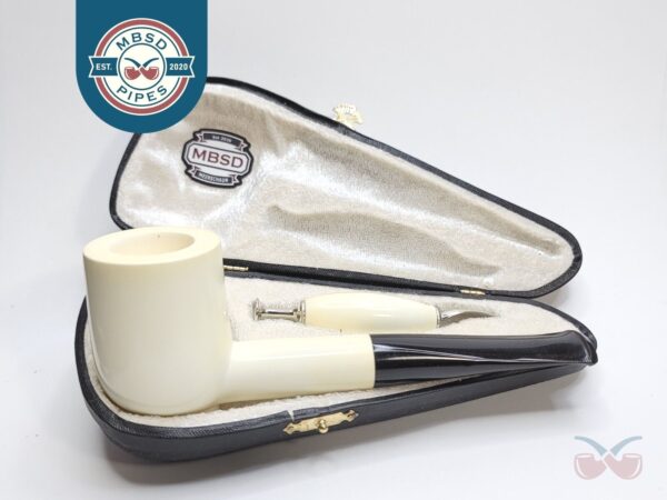 Jumbo MBSD Meerschaum Masters Sadik Yanik Pot Block Meerschaum Tobacco Pipe, 9mm [SOLD OUT]