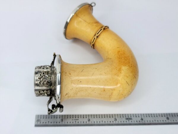 Large Antique 1800s Continental Silver Plate Mounted Meerschaum Pipe, Austrian [SOLD OUT] - Image 11