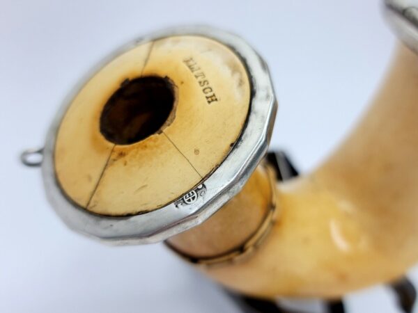 Large Antique 1800s Continental Silver Plate Mounted Meerschaum Pipe, Austrian [SOLD OUT] - Image 13
