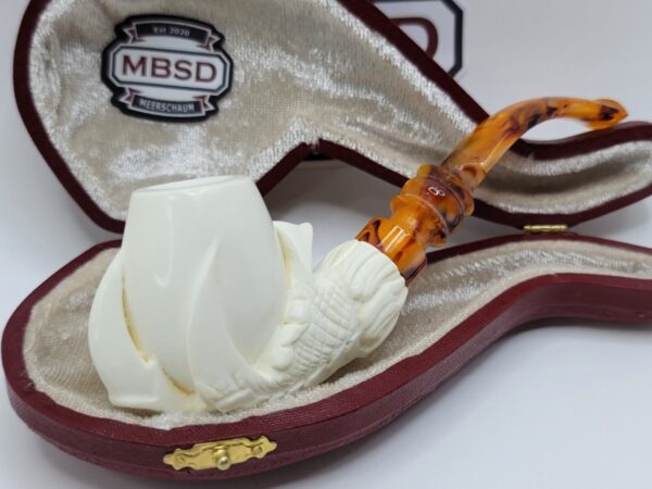MBSD Meerschaum Block Meerschaum Claw Egg Tobacco Smoking Pipe, Case [SOLD OUT] - Image 3