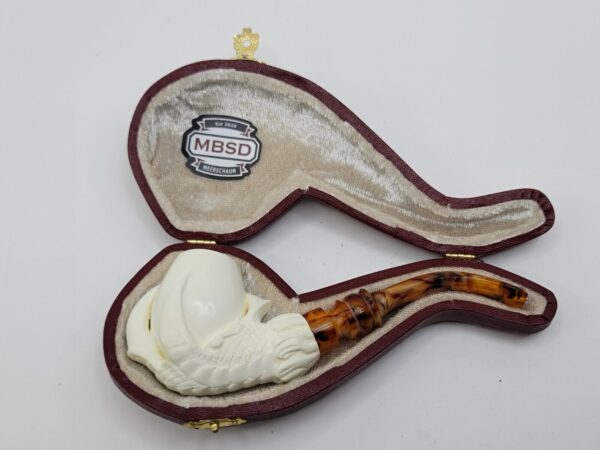 MBSD Meerschaum Block Meerschaum Claw Egg Tobacco Smoking Pipe, Case [SOLD OUT] - Image 4