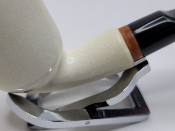 MBSD Meerschaum Deluxe Bent Brandy Block Meerschaum Tobacco Pipe, 9mm [SOLD OUT] - Image 11