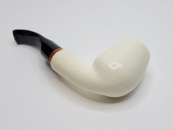 MBSD Meerschaum Deluxe Bent Brandy Block Meerschaum Tobacco Pipe, 9mm [SOLD OUT] - Image 12