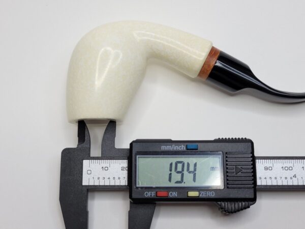 MBSD Meerschaum Deluxe Bent Brandy Block Meerschaum Tobacco Pipe, 9mm [SOLD OUT] - Image 17