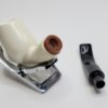 MBSD Meerschaum Deluxe Bent Brandy Block Meerschaum Tobacco Pipe, 9mm [SOLD OUT] - Image 18