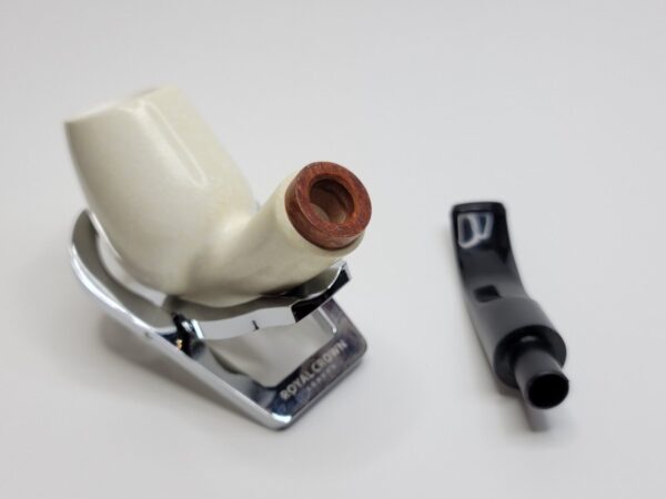 MBSD Meerschaum Deluxe Bent Brandy Block Meerschaum Tobacco Pipe, 9mm [SOLD OUT] - Image 18