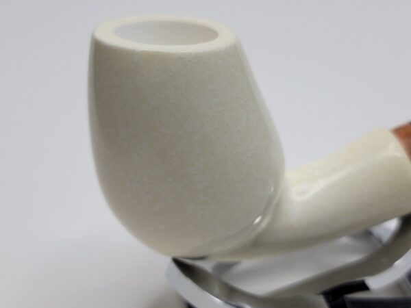 MBSD Meerschaum Deluxe Bent Brandy Block Meerschaum Tobacco Pipe, 9mm [SOLD OUT] - Image 10