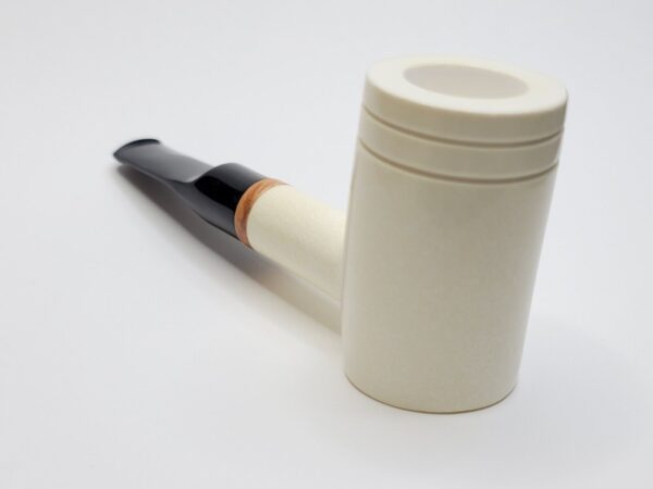 MBSD Meerschaum Deluxe Poker Sitter Block Meerschaum Tobacco Pipe, 9mm, Case [SOLD OUT] - Image 12