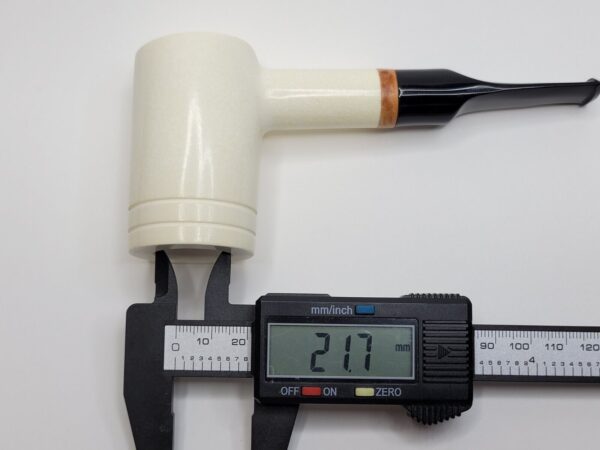 MBSD Meerschaum Deluxe Poker Sitter Block Meerschaum Tobacco Pipe, 9mm, Case [SOLD OUT] - Image 16