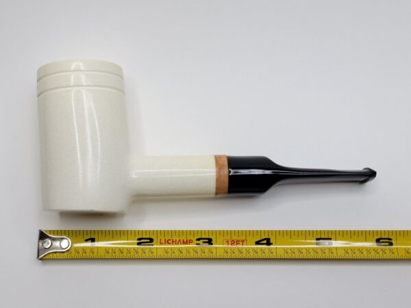 MBSD Meerschaum Deluxe Poker Sitter Block Meerschaum Tobacco Pipe, 9mm, Case [SOLD OUT] - Image 17