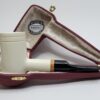 MBSD Meerschaum Deluxe Poker Sitter Block Meerschaum Tobacco Pipe, 9mm, Case [SOLD OUT] - Image 5