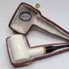 MBSD Meerschaum Deluxe Poker Sitter Block Meerschaum Tobacco Pipe, 9mm, Case [SOLD OUT] - Image 6